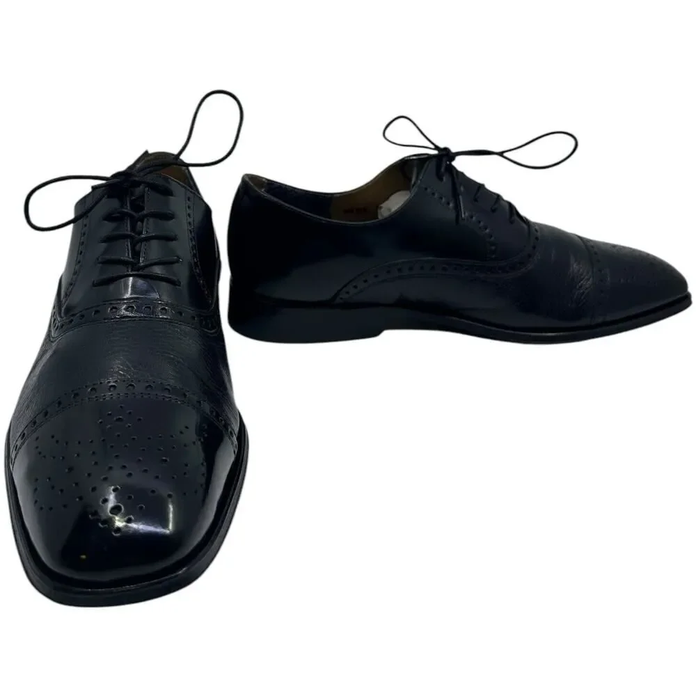 Florsheim Imperial Bio Comfort Mens Shoes Black Leather Oxfords 10D 12031 Preown